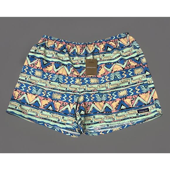 NWT Patagonia Baggies Shorts 5” Men's XL High Hopes Geo Salamander Green SWIM - Picture 1 of 5